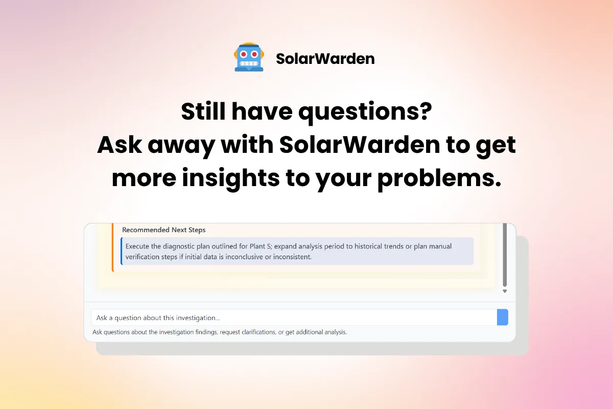 SolarWarden follow-up questions